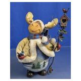 Grandeur Noel Moose Birdhouse Figurine