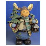 Grandeur Noel Father Moose Figurine