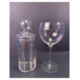 Glass Jar & Wine Glass Set
