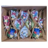 (10)Festive Assorted Holiday Figurine Lot