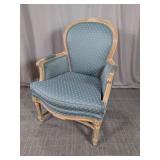 Vintage Upholstered French Provincial Armchair
