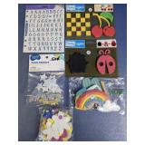 Craft Stickers Mixed Shapes Lot
