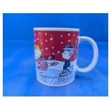 Peanuts Skating Glass Mug