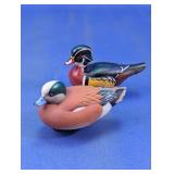 Miniature Ceramic Waterfowl Duck Figurines