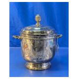 English Silverplate Ice Bucket Insert