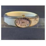 Vintage Watch-it White Bangle Bracelet Watch
