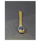 Vintage Style Gold-Tone Mesh Band Watch