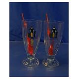 Elf Glass Mugs w/ Spoons Set