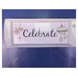 Celebrate Glass Serving Tray
