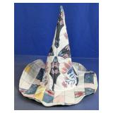 Patchwork Fabric Pointed Hat