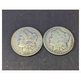 (2)1900 & 1901 Morgan Silver Dollar Coin Duo