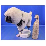 (2)Rustic Sheep Decorative Figurine Set