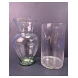 Glass Vases Flared & Cylinder Design