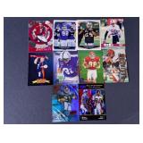 (10)Assorted NFL Football Trading Cards Lot