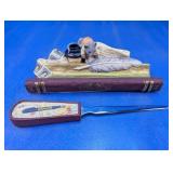 Letter Opener with Wooden Desk Holder