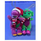 Barney & Baby Bop Plush Christmas Ornament