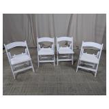 White Folding Chairs Lot