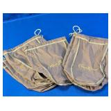 (7)Crown Royal Fabric Drawstring Bags Lot