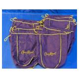(24)Crown Royal Purple Drawstring Bags Lot