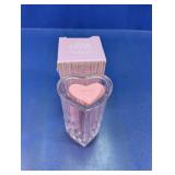 Avon Heart Vase  w/ Guest Soap Set