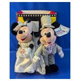 (2)Disney Store Wedding Mickey & Minnie Plush Set