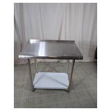 Stainless Steel Prep Table With Shelf