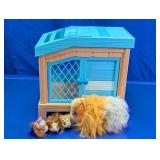 Toy Pet House & Plush Figure Set