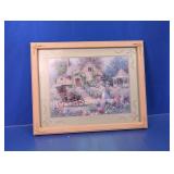 Framed Cottage Garden Wall Art Print