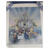 Disney Castle Celebration Framed Print & COA
