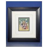 Framed Disney Characters Stamp Print