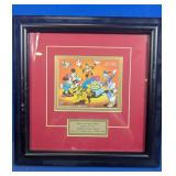 Framed Disney 70th Stamp Display