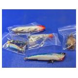 Mixed Fishing Lures in Bags Lot