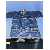 Embroidered Dragon Satin Kimono Robe