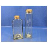 Glass Storage Canisters with Cork Lids