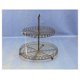 2-Tier Metal Wire Cupcake & Dessert Stand