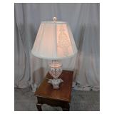 Cut Lead Crystal Table Lamp with Shade