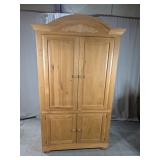 Wood TV Armoire Cabinet
