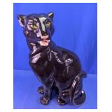 Black Cat Ceramic Statue