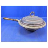 Silverplate Covered Serving Dish w/ Handle