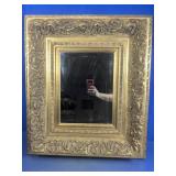 Ornate Gold-Tone Framed Wall Mirror
