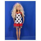 Fashion Doll in Polka Dot Dress