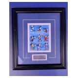 Framed Mickey Through the Years Stamp Display