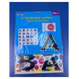 4" Perforated Letters Pack 50 Count