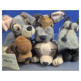 Disney Mini Bean Bag Dog Plush Lot