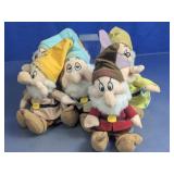 Seven Dwarfs Plush Toy Lot