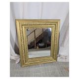 Ornate Gold-Tone Wall Mirror