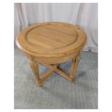 Round Wood Accent Table