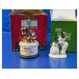 (2)Disney Holiday Character Figurine Lot