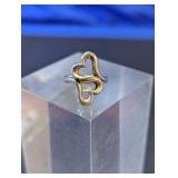James Avery Sterling Silver "Heart to Heart" Ring