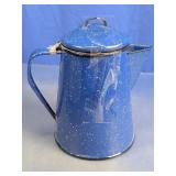 Vintage Enamelware Coffee Pot